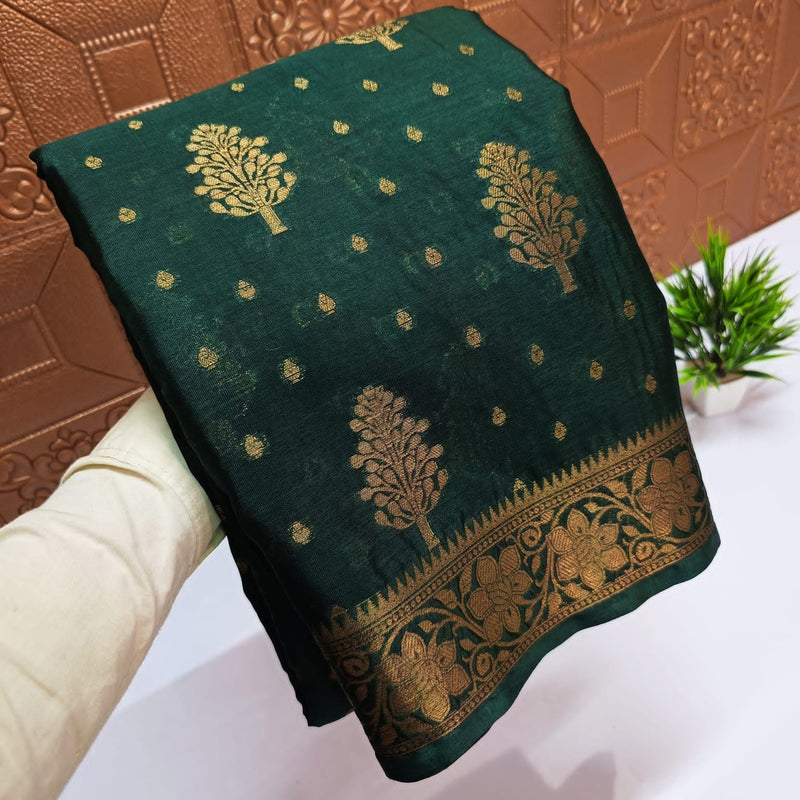 Banarasi Sami Warm Silk Saree With Blouse.