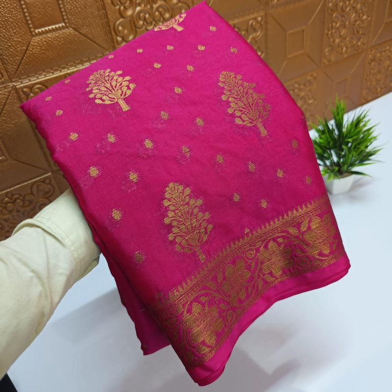 Banarasi Sami Warm Silk Saree With Blouse.