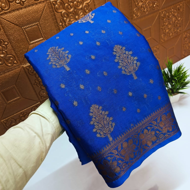 Banarasi Sami Warm Silk Saree With Blouse.