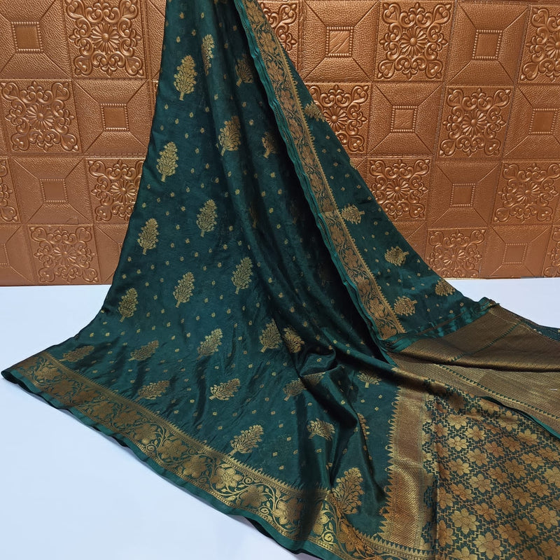 Banarasi Sami Warm Silk Saree With Blouse.