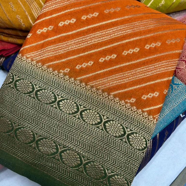 Banarasi Daybal  Soft Warm Silk Saree With Blouse.