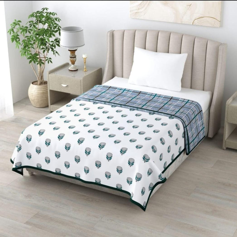 Pure Cotton Dohar Double Bed.(Reversible)