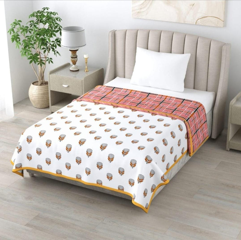 Pure Cotton Dohar Double Bed.(Reversible)