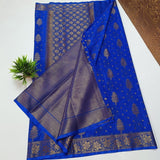 Banarasi Sami Warm Silk Saree With Blouse.