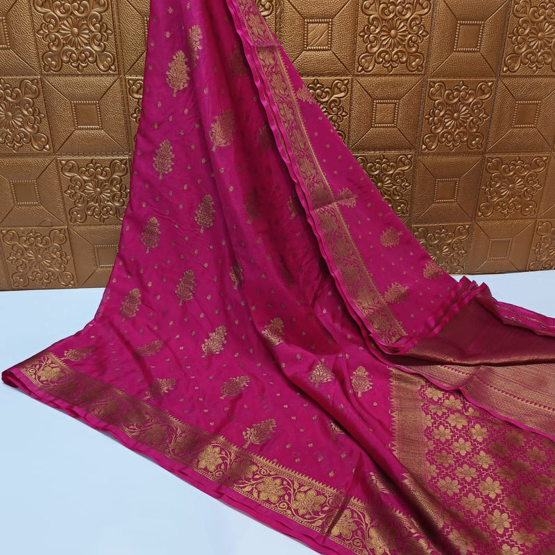 Banarasi Sami Warm Silk Saree With Blouse.