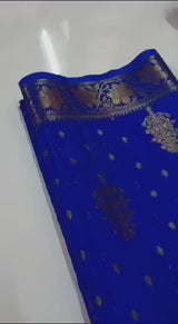 Banarasi Sami Warm Silk Saree With Blouse.